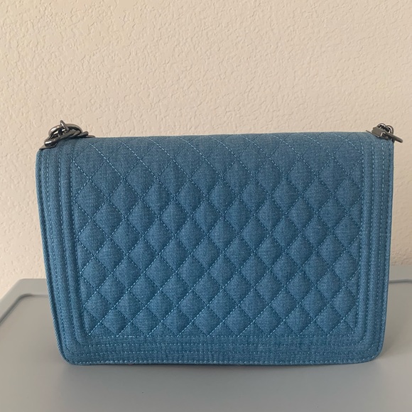 Light Denim Messenger Purse - Picture 4 of 6